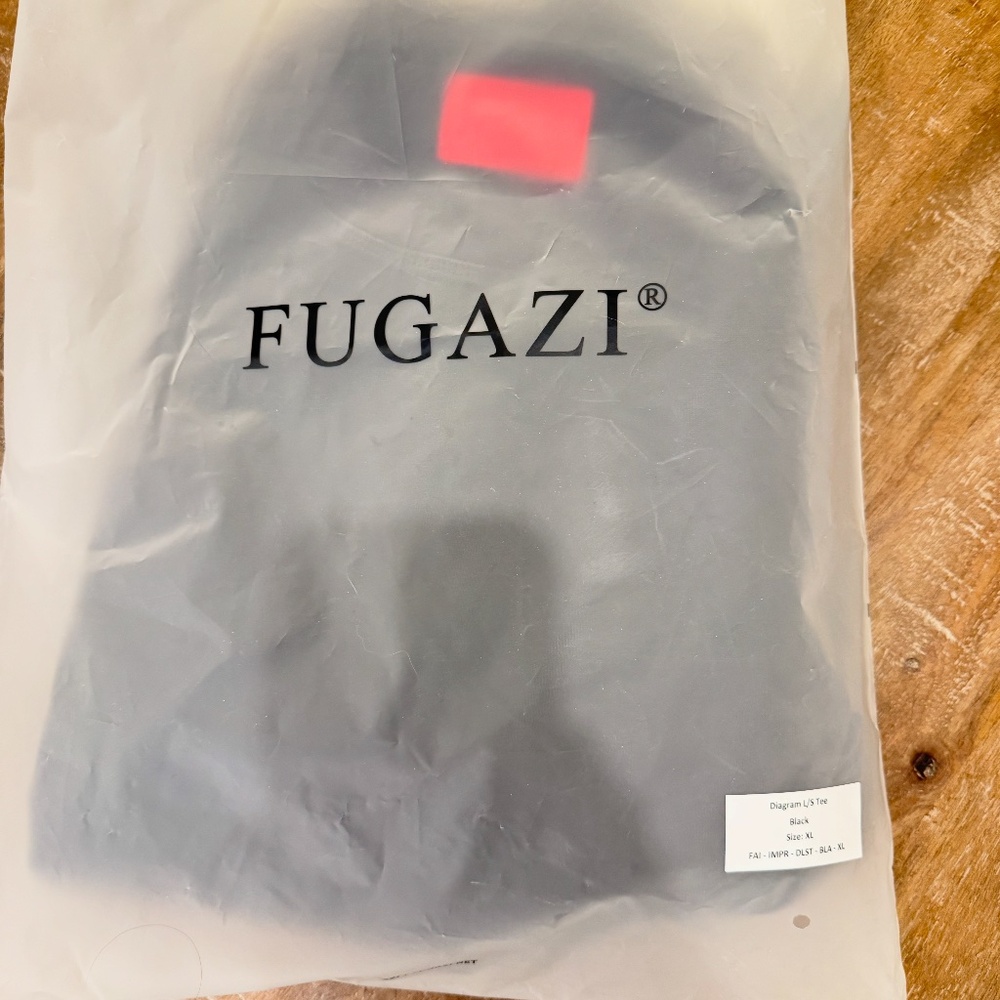 Fugazi Layered Waffle Tee in Washed Black - XL - SOLD OUT ONLINE - Picture 3 of 5